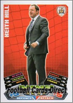 #1 Keith Hill Match Attax Championship 11/12 Manager Card