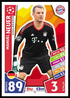 Topps Match Attax 17/18-398 Manuel Neuer