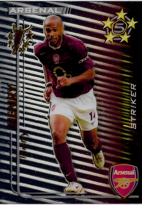 75 Champions League 2001/2002 VERY RARE! PANINI ROOKIE Sticker THIERRY HENRY No