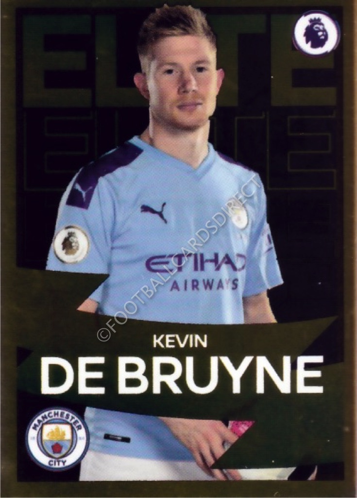 Panini Premier League 2020 2021 Kevin De Bruyne Manchester City Elite