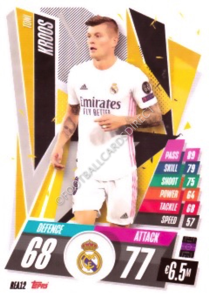2020-21 Topps Best of the Best Champions League ⚽ #30 Toni Kroos
