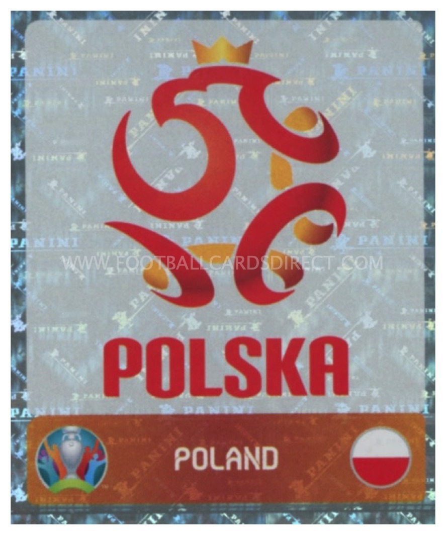 PANINI EURO 77 #224-POLAND-POLSKI-TEAM BADGE